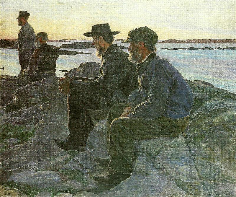 Carl Wilhelmson pa berget Norge oil painting art